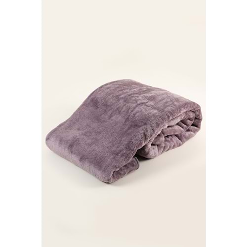 Tek Kişilik Peluş Soft TV Battaniye 150x220 cm Mor