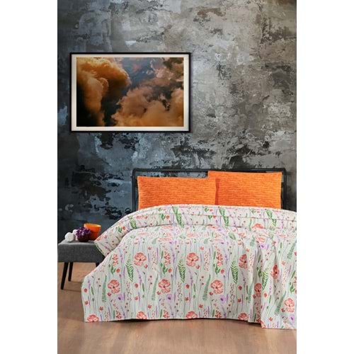 Çift Kişilik Desenli Pamuklu Tek Pike -200x230 cm Işıl