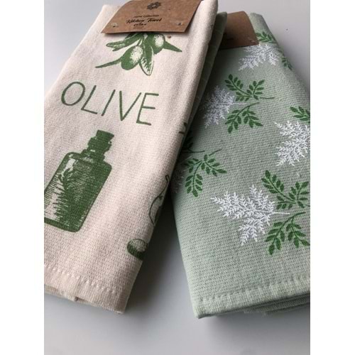 Olive 4'lü Mutfak Havlusu 40x60 cm