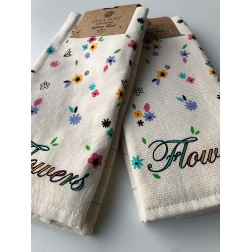 Flowers 4'lü Mutfak Havlusu 40x60 cm