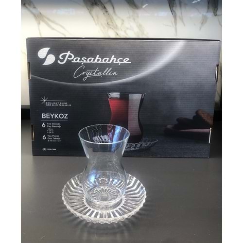 Crystallin Beykoz Çay Bardağı Seti -12 Parça