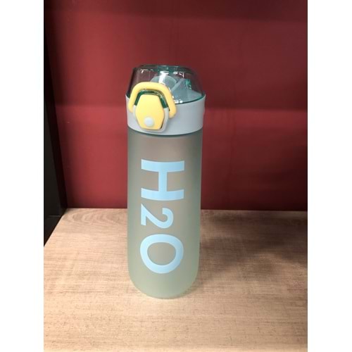 H2O Polikarbon Pipetli Matara 750 ml Mavi