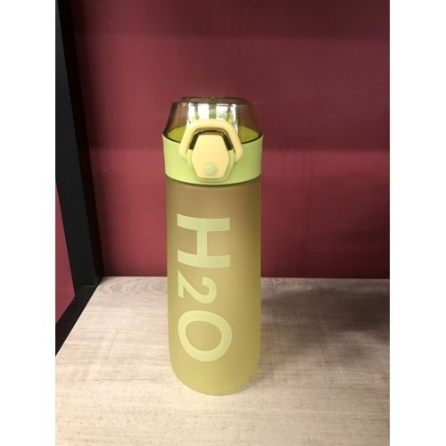H2O Polikarbon Pipetli Matara 750 ml Yeşil