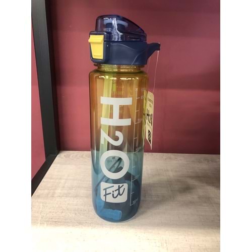 H2O Polikarbon Pipetli Matara 1000 ml Lacivert
