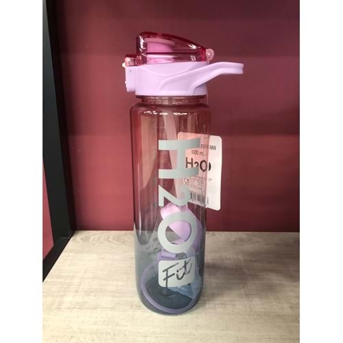H2O Polikarbon Pipetli Matara 1000 ml Pembe