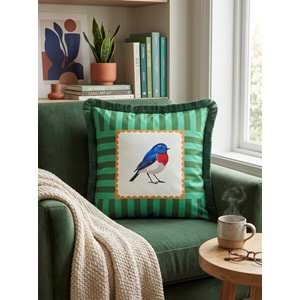 Çift Taraflı Dekoratif Saçaklı Kırlent Kılıfı Enerjik-7 43x43 cm -1 Adet