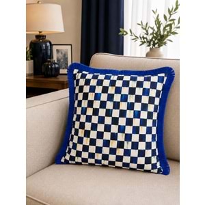 Çift Taraflı Dekoratif Saçaklı Kırlent Kılıfı Enerjik-8 43x43 cm -1 Adet