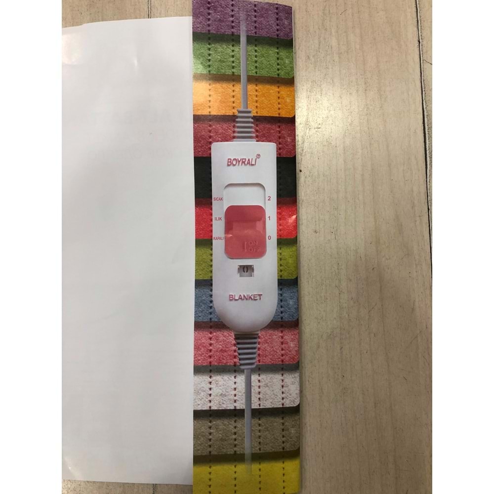 Elektrikli Isıtıcı Battaniye 120x155 cm -Pembe (Tek ve Çift Kişilik Yatağa Uygun)