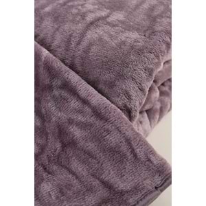 Tek Kişilik Peluş Soft TV Battaniye 150x220 cm Mor