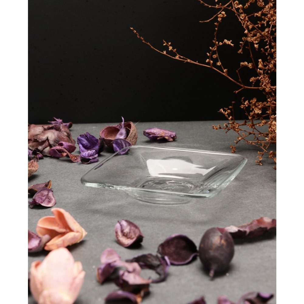 Kare 6'lı Çay Tabağı