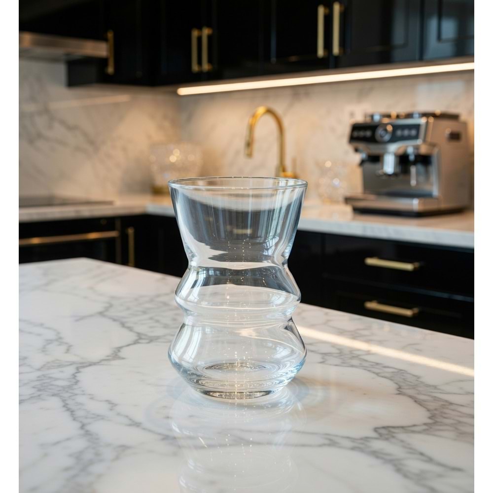 Paşabahçe Özel Yapım El İmalatı Crystallin İron 6 lı Çay Bardağı