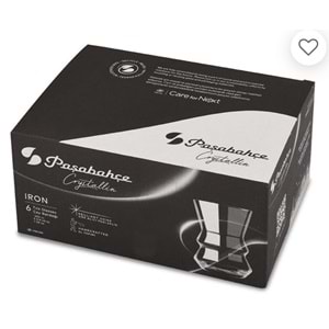 Paşabahçe Özel Yapım El İmalatı Crystallin İron 6 lı Çay Bardağı