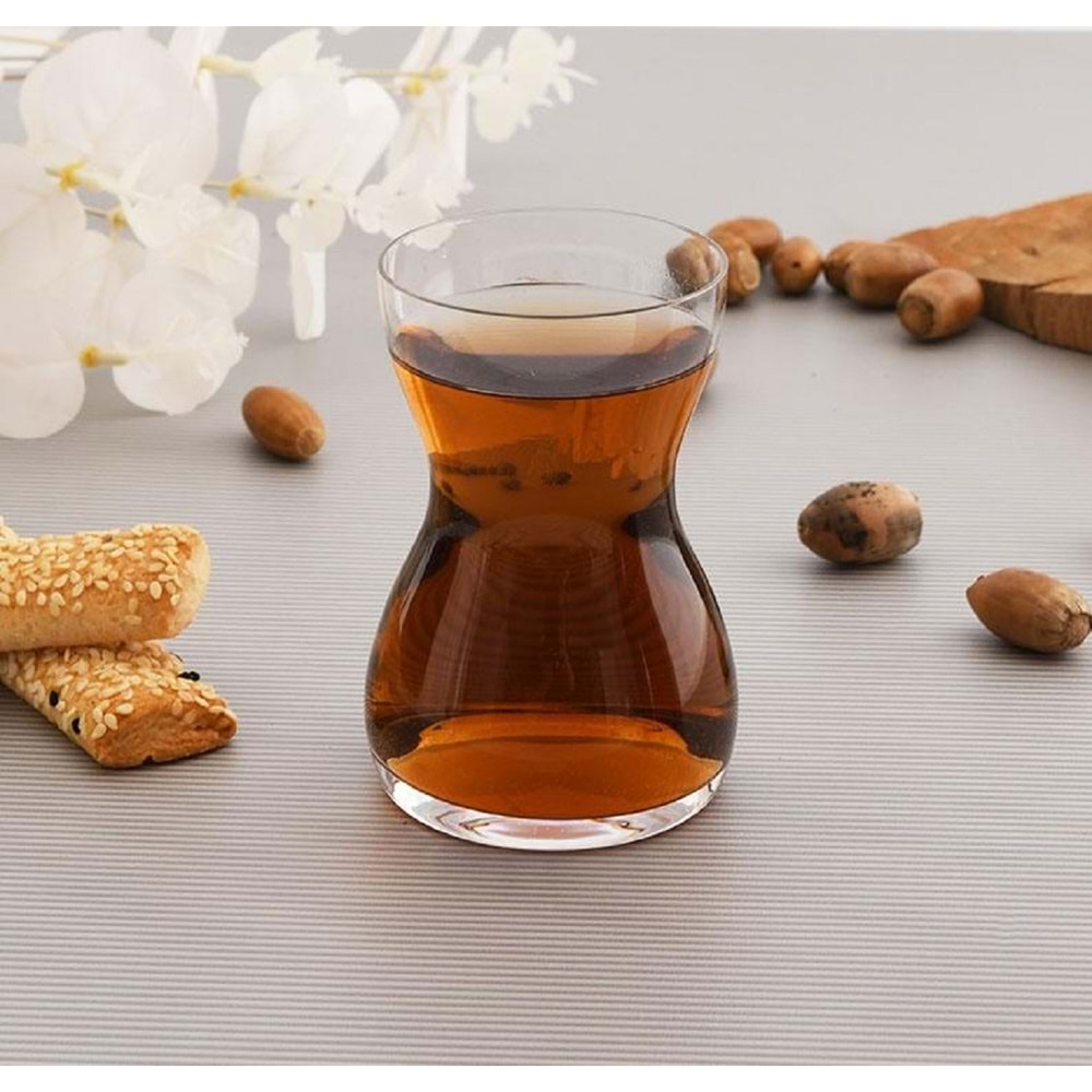 Paşabahçe Özel Yapım El İmalatı Crystallin Ruba 6 lı Çay Bardağı