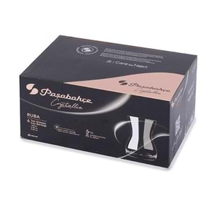 Paşabahçe Özel Yapım El İmalatı Crystallin Ruba 6 lı Çay Bardağı