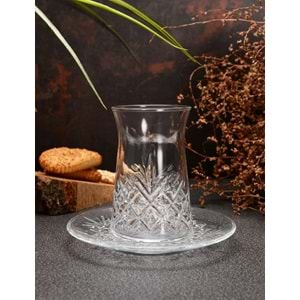 Paşabahçe Timeless Kesme Kristal 12 Parça Çay Bardak Takımı Seti-96991