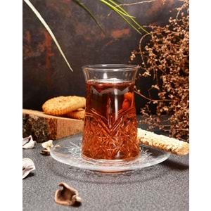 Paşabahçe Timeless Kesme Kristal 12 Parça Çay Bardak Takımı Seti-96991