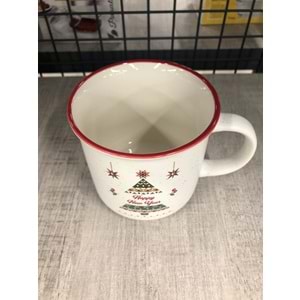 Yılbaşı Temalı Özel Tasarım Porselen Kupa -Happy New Year-3-360ml
