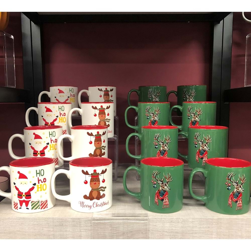 Yılbaşı Temalı Özel Tasarım Kupa Noel Baba